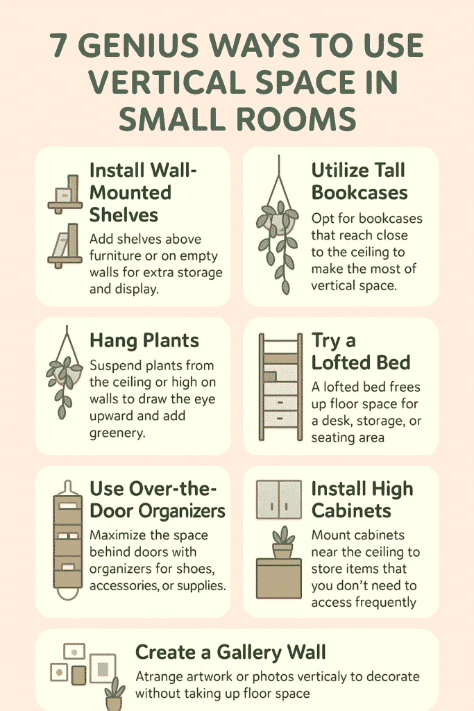 7 Genius Ways to Use Vertical Space in Small Rooms