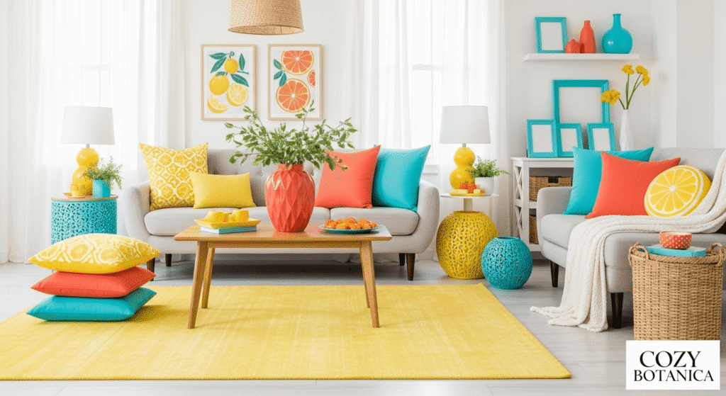 Add Bright Colors Like Citrus or Coral