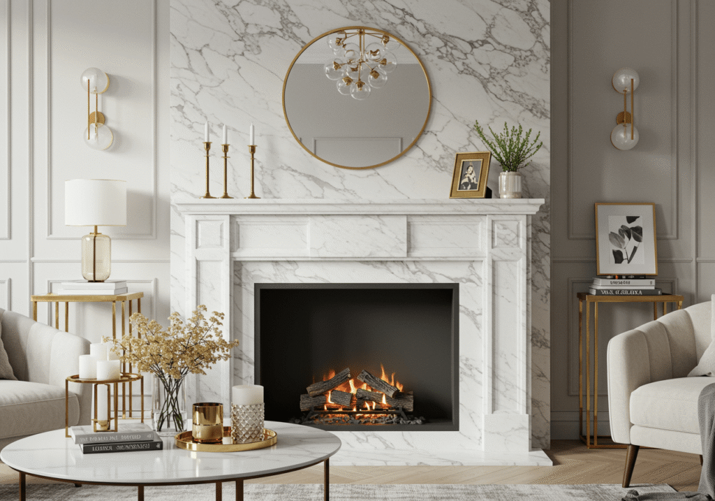 Marble Fireplace Ideas for a Modern and Elegant Home